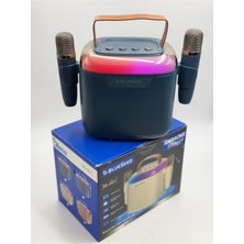 Blueseed BS-601 Bluetooth Wıreless Speaker & Karaoke Mıcrophones- 20W Siyah