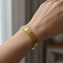 Belirtilmemiş Italyan Charm Bileklik Gold Renk,çelik Bileklik,hediye