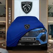 ULTRASHOP Peugeot 2008 2 (2019 - ) Mavi Kumaş Oto Branda Araca Özel Penye Araba Brandası Araç Örtüsü