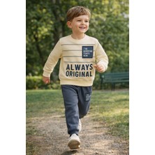 Melodi Kids Erkek Çocuk Mevsimlik Pamuklu Alt Üst Takım Eşofman