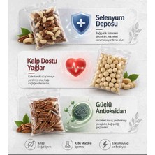 ÖZBAĞDAT Karışık Kuruyemiş Paketi 3 Lü Makademya Fındığı ve Brezilya Cevizi ve Piken Cevizi 450 Grm