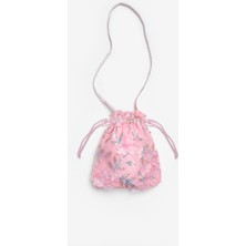 Le Mabelle Pembe Çiçek ve Pul Detaylı Kız Çocuk Çanta