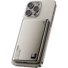 Venüs Shopping Mey Ithalat®  PW555 5.000 Mah Dijital Göstergeli 18W Type-C ve 15W Kablosuz Şarj Pd Hızlı Şar