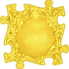 Muffik Kirpi Tek Mat · 29,80X29,80 cm · Sarı | Sert Ortopedik & Duyusal Oyun ve Aktivite Matı