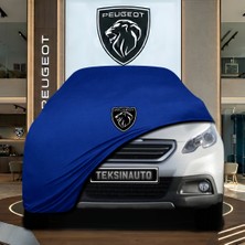 ULTRASHOP Peugeot 2008 1 (2013-2019) Mavi Kumaş Oto Branda Araca Özel Penye Araba Brandası Araç Örtüsü