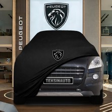 ULTRASHOP Peugeot 3008 1 (2009-2016) Siyah Kumaş Oto Branda Araca Özel Penye Araba Brandası Araç Örtüsü