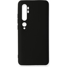 Israh Xiaomi Mi Note 10 Pro Için Uyumlu Kılıf Yumuaşk Renkli Esnek Premium Rubber Silikon - Siyah