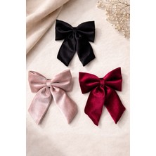 Joinkidz Kadife Büyük Boy Fiyonk Otomatik Toka