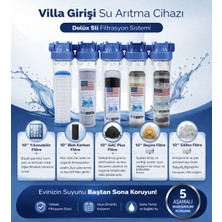 Aquatime Villa Girişi Su Arıtma Cihazı - Delüx 5li Filtrasyon Sistemi