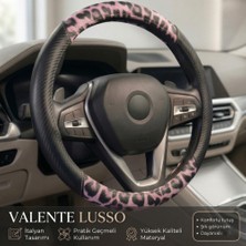 Valente Lusso Geçmeli Direksiyon Kılıfı Leone Serisi – Italyan Tasarımı, Sıkı Tutuş, Kaliteli Işçilik, 3 Renk Seçeneği (38-40CM)