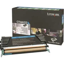 Lexmark C734-C734A1CG Mavi Orijinal Toner