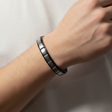 Belirtilmemiş Italyan Charm Bileklik Siyah-Beyaz Renk  , Çelik Bileklik ,hediye