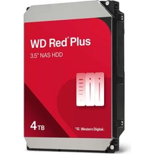 Flamex Wd Red Plus, WD40EFZZ, 3.5&amp;quot;, 4tb, 128MB, 5400 Rpm, 7/24 Güvenlik-Nas-Server, HDD