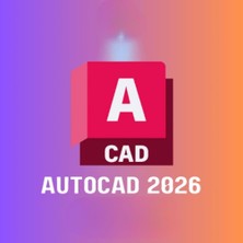 Autocad 2026 Full Sürüm Windows İçin 1 Pc 1 Yıl Key Dijital Lisans Hızlı Aktivasyon