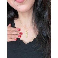 Vintage Takı Antik Altın Kaplama Gold Minimal Deniz Atı Kolye