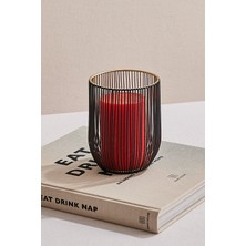 Paşabahçe Waterfall Metal Mumluk Siyah - 1 Adet