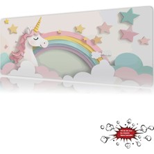 Urzuva Dreamy Unicorn Gaming Oyuncu Xl Mouse Pad  Mousepad 90X40 cm 4mm Dikişli Model