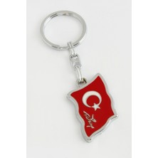 Pileli Store Ay Yıldız Metal Anahtarlık