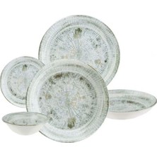 Bonna Porselen Odette Olive 25 Parça 6 Kişilik Yemek Takımı