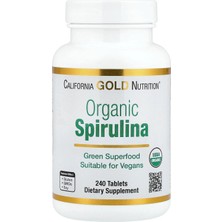 California Gold Nutrition Organic Spirulina Greens & Superfoods Antioxidant Support 240 Tablets