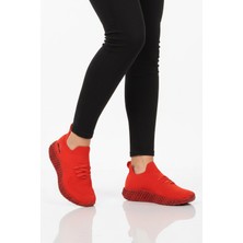 Pierre Cardin Kırmızı Fileli Hafif Kolay Giyilebilir Unisex Spor Ayakkabı PC-32711 G