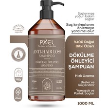 Pxel Saç Dökülme Önleyici Şampuan 1000 ml | Zayıflayan Incelen ve Dökülen Saçlar | Vegan Şampuan