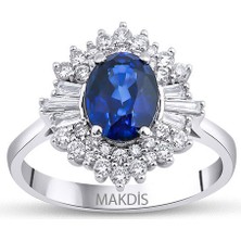 Makdis Pırlanta 2.20 Karat Safir Pırlanta Yüzük