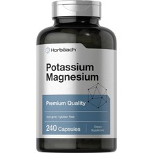 Horbaach Horbäach Potassium Magnesium Premium Quality Non-Gmo & Gluten Free 240 Caps