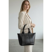 CLASSBAG Kadın Siyah Ayarlanabilir Askılı Büyük Boy Çapraz-El ve Kol Çantası