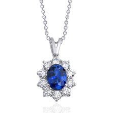 Makdis Pırlanta 2.35 Karat Safir Pırlanta Kolye