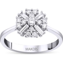 Makdis Pırlanta 0.40 Karat Baget Pırlanta Yüzük