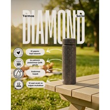 Vacuum Bottle Diamond Taşlı Paslanmaz Çelik Termos 500ML