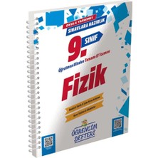 Murat Yayınları 2026 Yeni Baskı 9.sınıf Fizik Öğrencim Defteri
