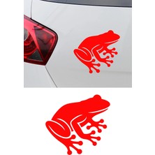 Mıgnatıs Kurbağa Sticker - Sevimli Oto Sticker - Araba Motor Sticker 15X14CM