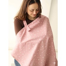 Bebekevi %100 Pamuk Ayarlanabilir Askı Pembe Renk Emzirme Örtüsü