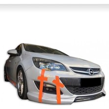 Opel Astra J Serisi Hatchback Sedan (2013-2015) Makyajlı Ön Tampon Eki (Plastik)