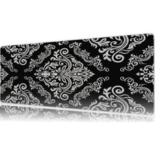 Urzuva Silver Baroque Gaming Oyuncu Xl Mouse Pad  Mousepad 80X30 cm 3mm Dikişli Model