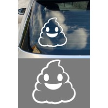 Mıgnatıs Eğlenceli Emoji Oto Sticker - Komik Araba Sticker - Araç Aksesuar 15X15CM