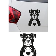 Mıgnatıs Köpek Sticker – Pitbull Tasarımlı - Araba Oto Motor Sticker 15X11CM