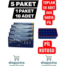 Varta Endüstriyel Pro Alkalıne Aaa Ince Kalem Pil 5 Paket 10'lu (Toplam 50 Adet)