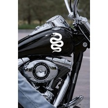 Mıgnatıs Kobra Yılan Sticker Araç Cam Sticker Oto Aksesuar - Motor Araba Sticker 10X15CM
