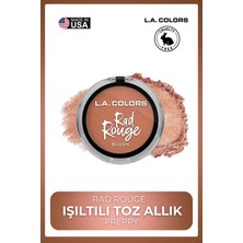 L.A. Colors Rad Rouge Blush- Yoğun Renk Veren Uzun Süre Kalıcı Canlı Görünüm #CBL721 Preppy