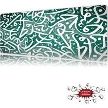 Urzuva Emerald Script Gaming Oyuncu Xl Mouse Pad Mousepad 90X40 cm 4mm Dikişli Model