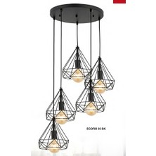 Larize Nora 5 Li Sarkıt Avize Bk