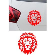 Mıgnatıs Aslan Kafası Oto Sticker - Karizmatik Aslan Sticker - Araba Motor Sticker 13X15CM