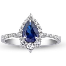 Makdis Pırlanta 1.10 Karat Safir Pırlanta Yüzük