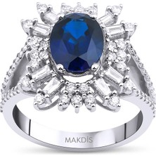 Makdis Pırlanta 3.10 Karat Safir Pırlanta Yüzük