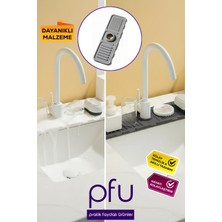PFU Pratik Faydalı Ürünler Su Sıçratma Önleyici Musluk Matı | Lavabo Kenar Matı | Mutfak Banyo Lavabo Kenarı Düzenleyici