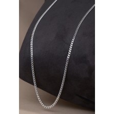 INNUENDO JEWELRY 925 Ayar Gümüş Ince Gurmet Zincir Erkek Kolye