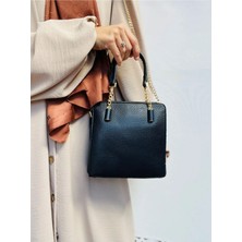 Miami Polo Clup Kadın Omuz Çantası 3 Bölmeli – Zincir Detaylı Suni Deri El ve Askılı Çanta